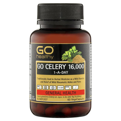 GO Healthy Celery 16000mg 60 Vege Capsules GO Healthy Celery 16000mg 60 Vege Capsules