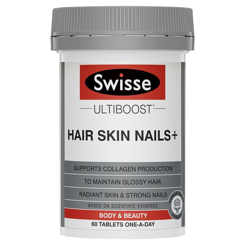 Swisse Ultiboost Hair Skin Nails+ 60 Tablets Swisse Ultiboost Hair Skin Nails+ 60 Tablets