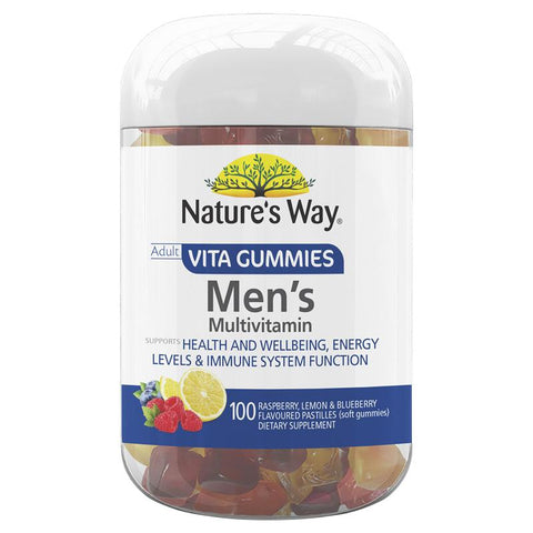 Nature's Way Vita Gummies Adult Mens Multivitamin 100 Nature's Way Vita Gummies Adult Mens Multivitamin 100