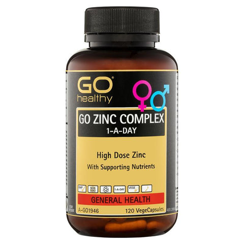 GO Healthy Zinc Complex 1 A Day 120 Vege Capsules GO Healthy Zinc Complex 1 A Day 120 Vege Capsules