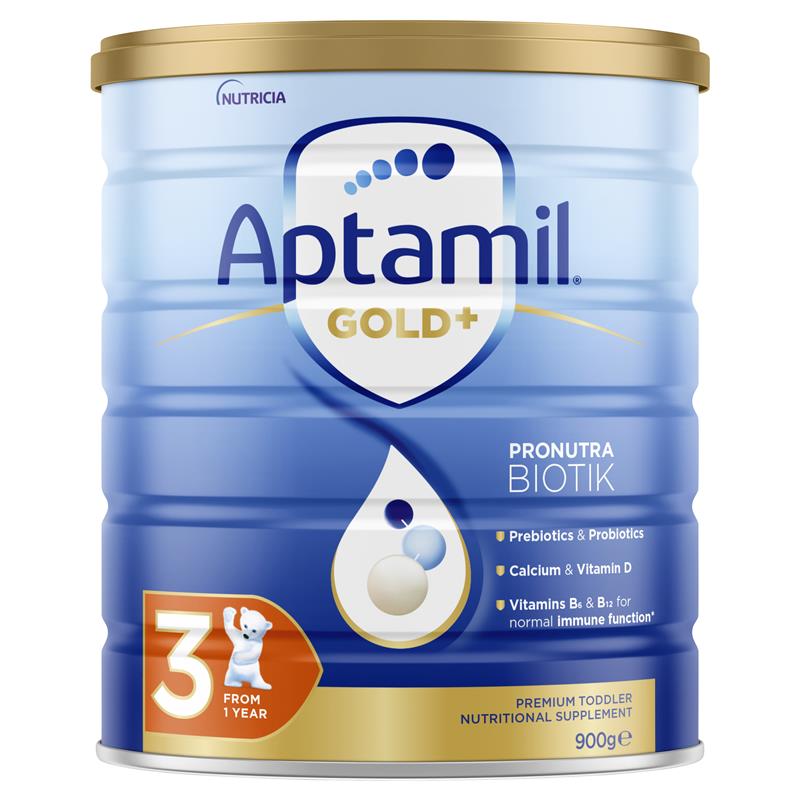 Aptamil Gold+ 3 Toddler Nutritional Supplement From 1 Year 900g Aptamil Gold+ 3 Toddler Nutritional Supplement From 1 Year 900g