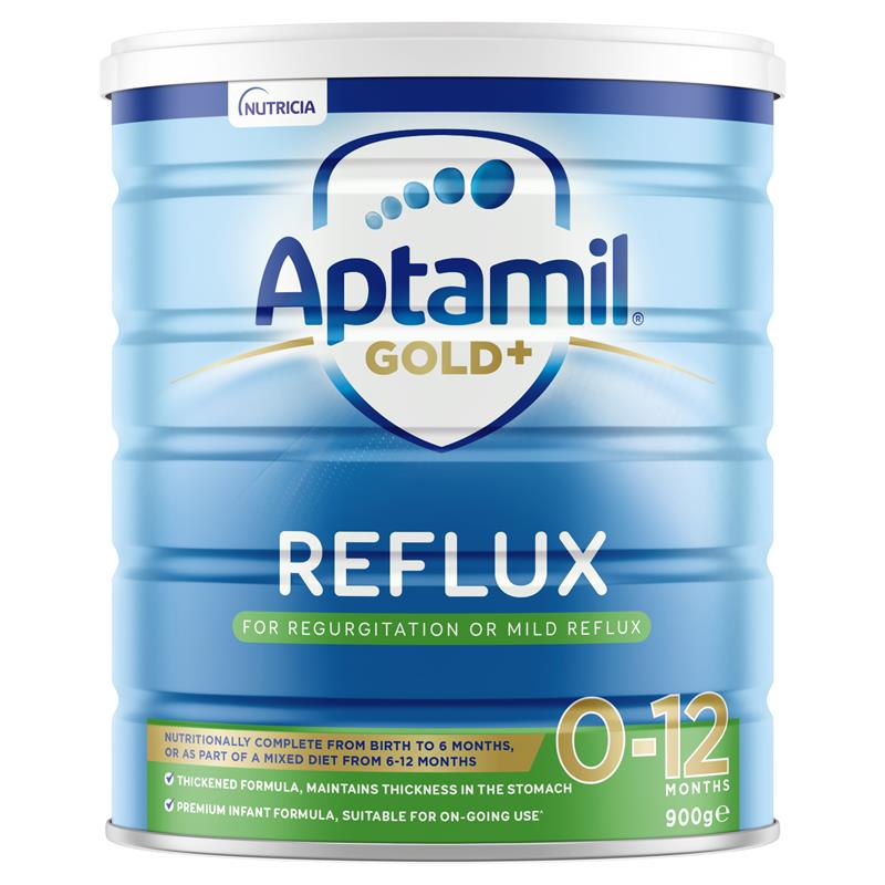Aptamil Gold+ Reflux Baby Infant Formula Regurgitation or Mild Reflux From Birth to 12 Months 900g Aptamil Gold+ Reflux Baby Infant Formula Regurgitation or Mild Reflux From Birth to 12 Months 900g