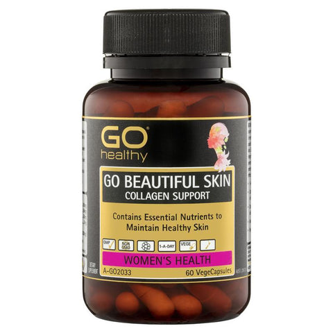 GO Healthy Beautiful Skin Collagen Support 60 Vege Capsules GO Healthy Beautiful Skin Collagen Support 60 Vege Capsules