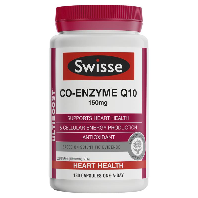 Swisse Ultiboost Co Enzyme Q10 150mg 180 Capsules