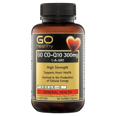 GO Healthy CoQ10 300mg + Vitamin D3 1000IU 90 Softgel Capsules GO Healthy CoQ10 300mg + Vitamin D3 1000IU 90 Softgel Capsules