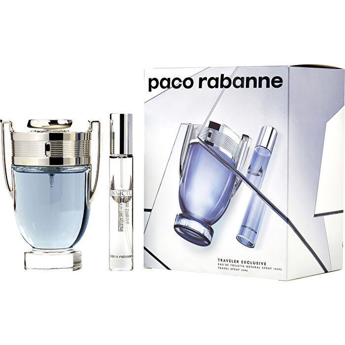 Paco Rabanne Invictus Eau De Toilette Spray 100mL + Eau De Toilette Travel Spray 20mL Set