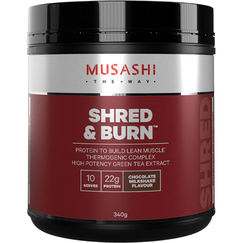 Musashi Shred And Burn Chocolate 340g