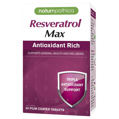 Naturopathica Resveratrol Max 30 Tablets Naturopathica Resveratrol Max 30 Tablets