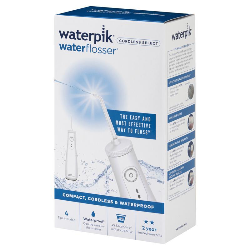 Waterpik Cordless Select Water Flosser - White WF-10A010 Waterpik Cordless Select Water Flosser - White WF-10A010