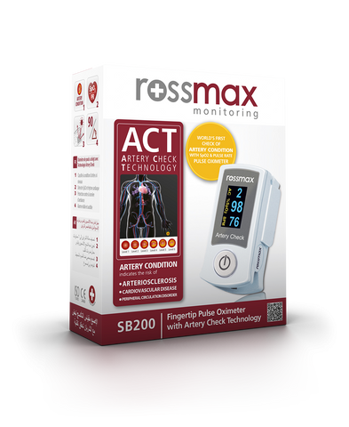 Rossmax Fingertip Pulse Oximeter with Artery Check Technology - SB200 Rossmax Fingertip Pulse Oximeter with Artery Check Technology - SB200