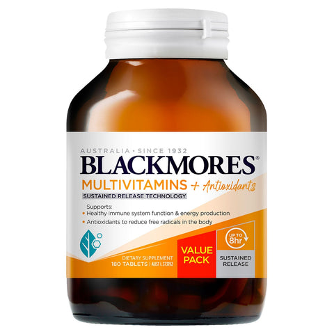 Blackmores Sustained Release Multi + Antioxidants 180 Tablets Blackmores Sustained Release Multi + Antioxidants 180 Tablets