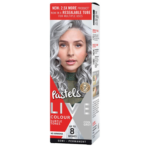 Schwarzkopf Live Colour Pastels Cool Grey 75mL Schwarzkopf Live Colour Pastels Cool Grey 75mL
