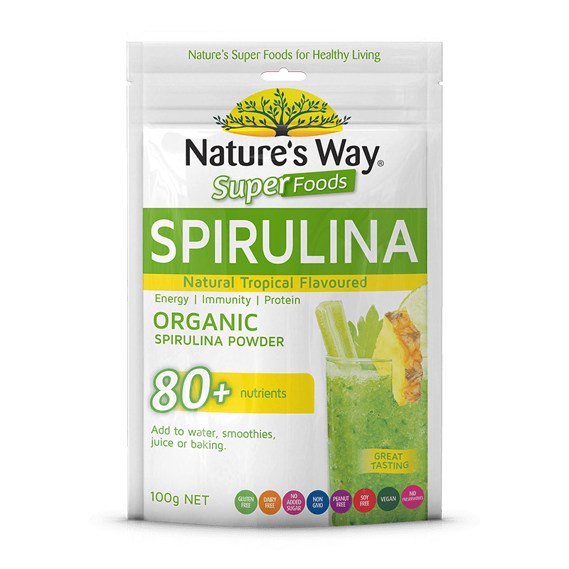 Nature's Way Superfoods FLAVOURED SPIRULINA 100g