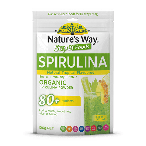 Nature's Way Superfoods FLAVOURED SPIRULINA 100g Nature's Way Superfoods FLAVOURED SPIRULINA 100g