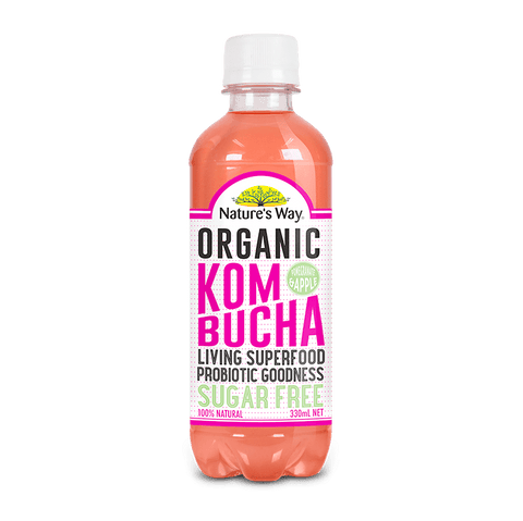 Nature's Way KOMBUCHA SUGAR FREE APPLE & POMEGRANATE 330ml Nature's Way KOMBUCHA SUGAR FREE APPLE & POMEGRANATE 330ml