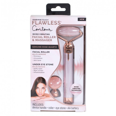 Flawless Finishing Touch Contour Facial Roller & Massager - Rose Flawless Finishing Touch Contour Facial Roller & Massager - Rose
