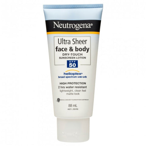 Neutrogena Ultra Sheer Face Lotion SPF50 88mL Neutrogena Ultra Sheer Face Lotion SPF50 88mL