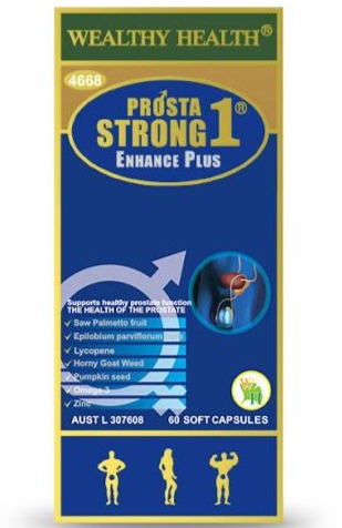 Wealthy Health Prosta Strong 1 Enhance Plus Unisex 60 Soft Capsules Wealthy Health Prosta Strong 1 Enhance Plus Unisex 60 Soft Capsules