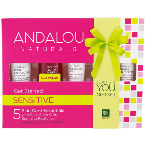 Andalou Naturals Sensitive 1000 Roses Get Started Kit Andalou Naturals Sensitive 1000 Roses Get Started Kit