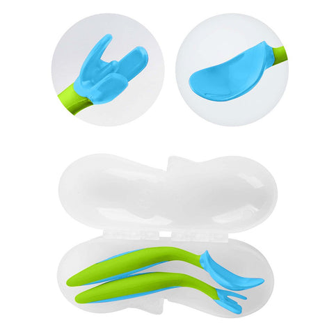 B.Box Toddler Cutlery Set - Ocean Breeze B.Box Toddler Cutlery Set - Ocean Breeze