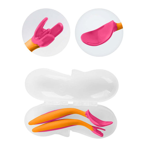 B.Box Toddler Cutlery Set - Strawberry Shake B.Box Toddler Cutlery Set - Strawberry Shake