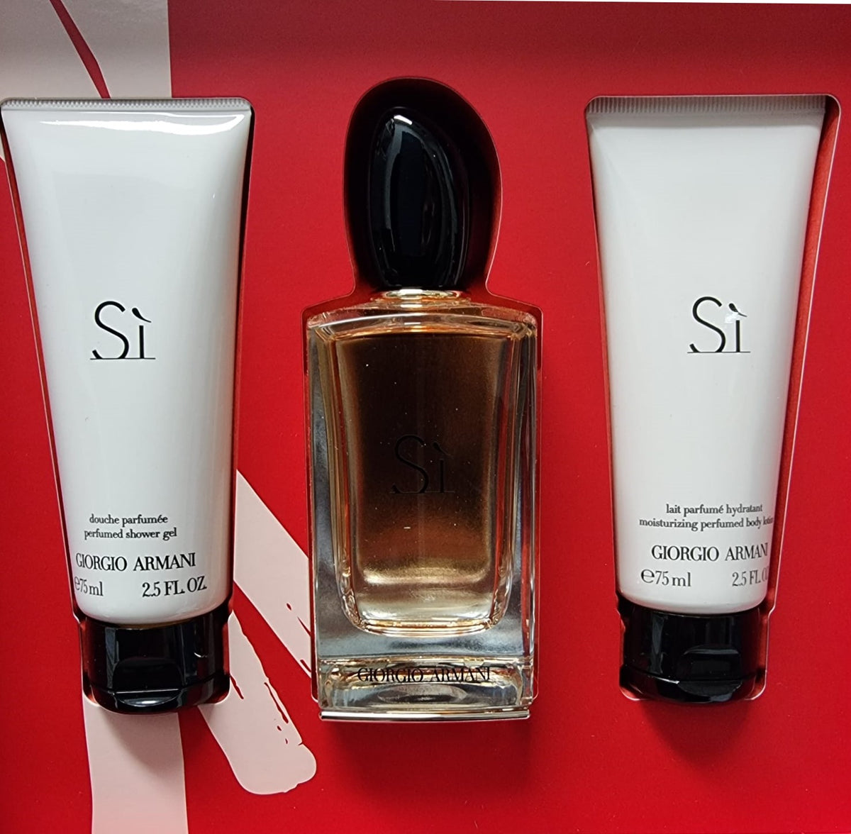 Giorgio Armani SI Eau De Parfum 100mL 3 Piece Set EDP 100mL