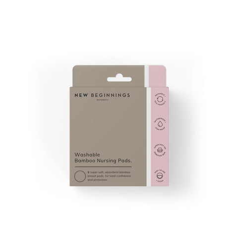 New Beginnings Washable Bamboo Nursing Pads 8 Pack New Beginnings Washable Bamboo Nursing Pads 8 Pack