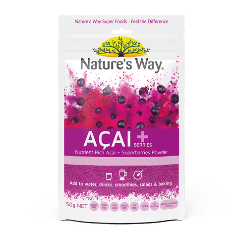 Nature's Way Superfoods Acai + Berries 50g Nature's Way Superfoods Acai + Berries 50g