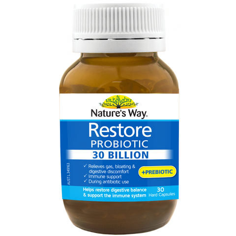Nature's Way Restore Probiotic 30 Billion 30 Capsules Nature's Way Restore Probiotic 30 Billion 30 Capsules