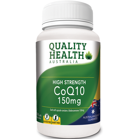 Quality Health High Strength CoQ10 150mg 100 Capsules Quality Health High Strength CoQ10 150mg 100 Capsules
