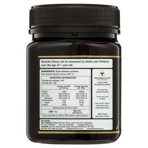 GO Healthy Manuka Honey UMF 5+ (MGO Healthy 83+) 1kg GO Healthy Manuka Honey UMF 5+ (MGO Healthy 83+) 1kg