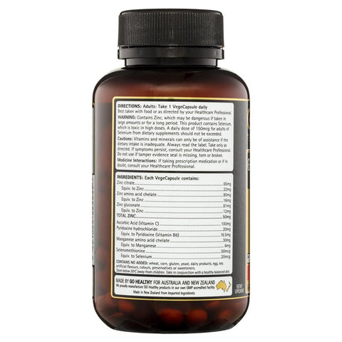GO Healthy Zinc Complex 1 A Day 120 Vege Capsules GO Healthy Zinc Complex 1 A Day 120 Vege Capsules