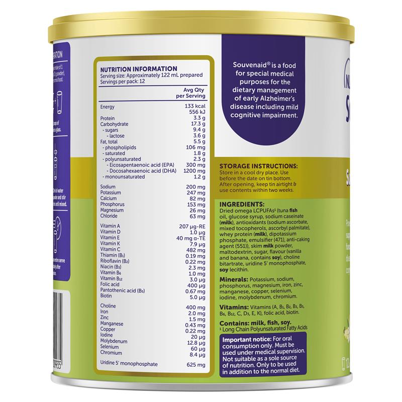 Souvenaid Powder Lemon And Orange 360g Souvenaid Powder Lemon And Orange 360g
