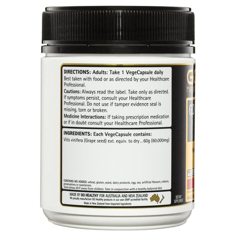 GO Healthy Grape Seed 60000mg 300 Caps- GO Healthy Grape Seed 60000mg 300 Caps-