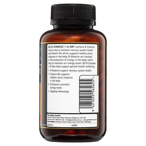 GO Healthy B Complex 1 A Day 120 Vege Capsules GO Healthy B Complex 1 A Day 120 Vege Capsules