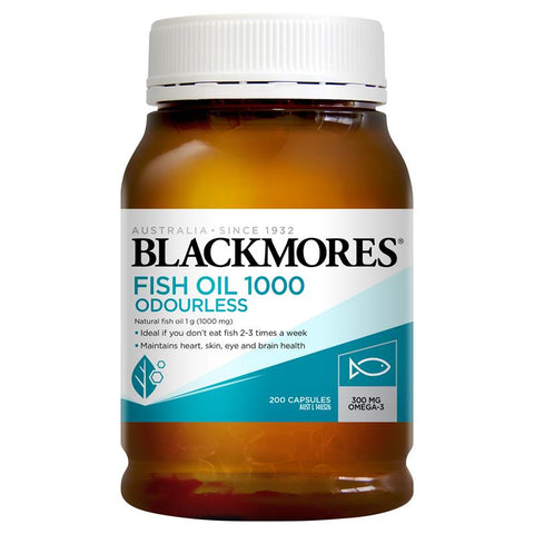 Blackmores Odourless Fish Oil 1000mg 200 Capsules Blackmores Odourless Fish Oil 1000mg 200 Capsules