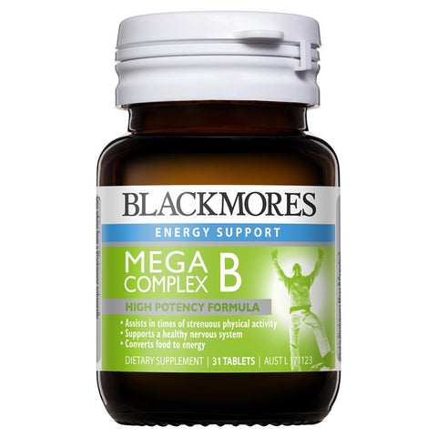 Blackmores Mega B Complex 31 Tablets Blackmores Mega B Complex 31 Tablets
