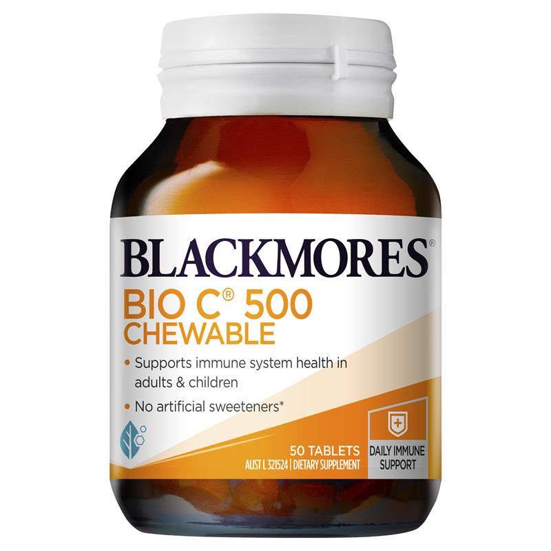 Blackmores Bio C 500 Chewable 50 Tablets