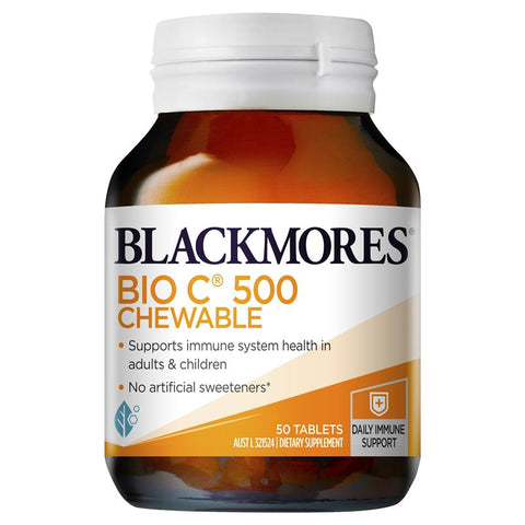 Blackmores Bio C 500 Chewable 50 Tablets Blackmores Bio C 500 Chewable 50 Tablets