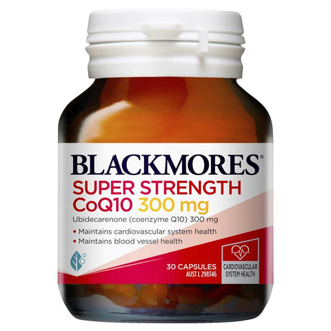 Blackmores Super Strength CoQ10 300mg 30 Tablets Blackmores Super Strength CoQ10 300mg 30 Tablets