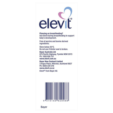 Elevit Pregnancy Multivitamin Tablets 100 Pack (100 Days) (Limit of ONE per Order)