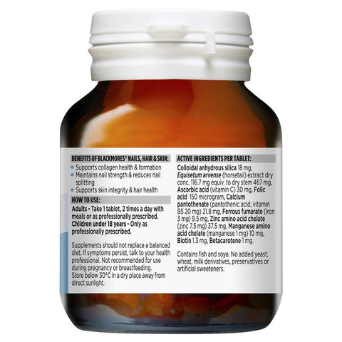 Blackmores Nails Hair & Skin 60 Tablets Blackmores Nails Hair & Skin 60 Tablets