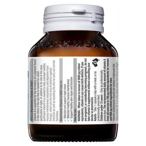Blackmores Vitamin A 5000IU 150 Capsules Blackmores Vitamin A 5000IU 150 Capsules