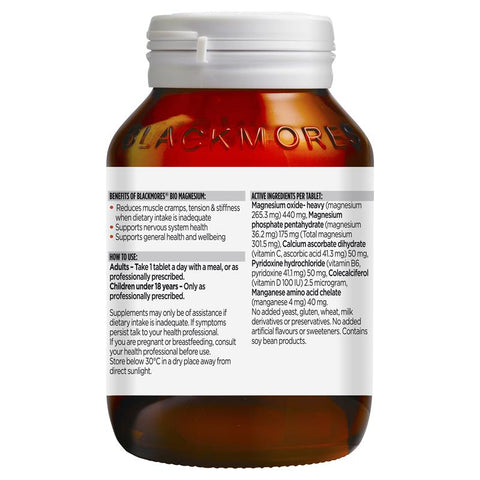 Blackmores Bio Magnesium 100 Tablets Blackmores Bio Magnesium 100 Tablets
