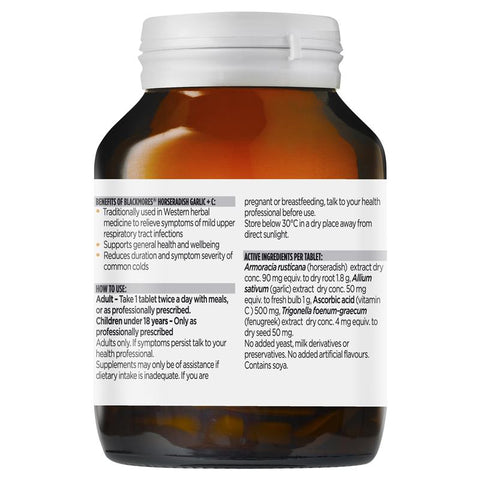 Blackmores Horseradish Garlic + C 90 Tablets Blackmores Horseradish Garlic + C 90 Tablets
