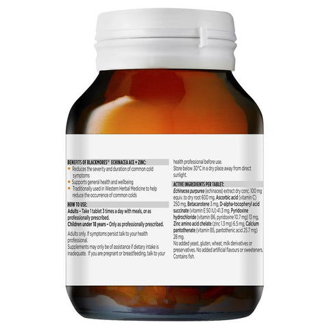 Blackmores Echinacea ACE+Zinc 60 Tablets Blackmores Echinacea ACE+Zinc 60 Tablets