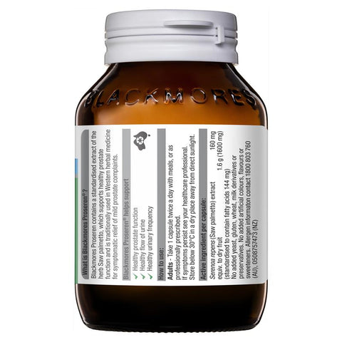 Blackmores Proseren Saw Palmetto 120 Capsules Blackmores Proseren Saw Palmetto 120 Capsules