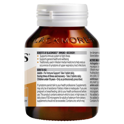 Blackmores Immune + Recovery 60 Tablets Blackmores Immune + Recovery 60 Tablets
