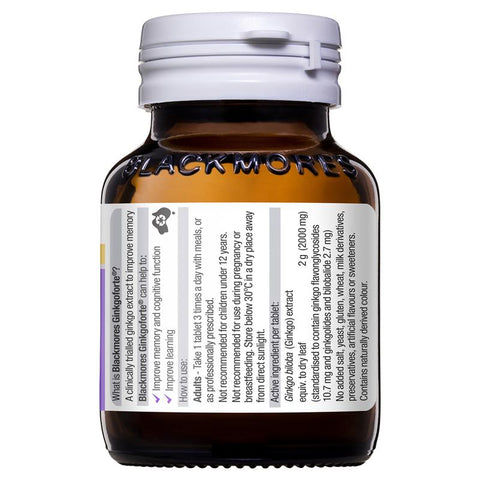 Blackmores Ginkgo Forte 2000mg 80 Tablets Blackmores Ginkgo Forte 2000mg 80 Tablets