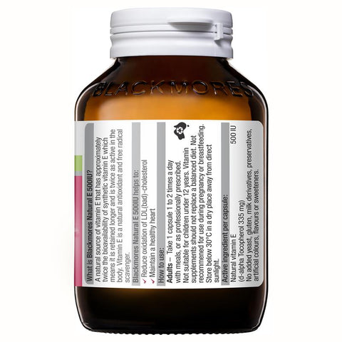 Blackmores Natural Vitamin E 500IU 150 Capsules Blackmores Natural Vitamin E 500IU 150 Capsules